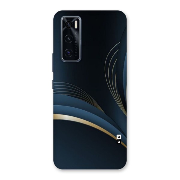 Gold Blue Beauty Back Case for Vivo V20 SE