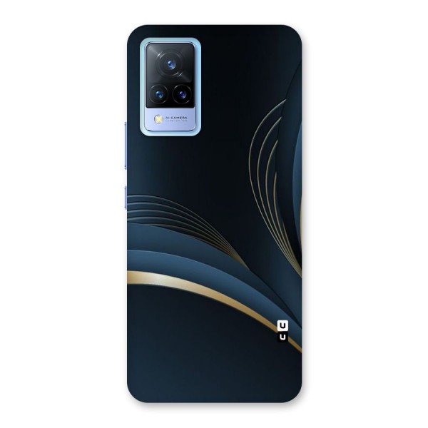 Gold Blue Beauty Back Case for Vivo V21 5G