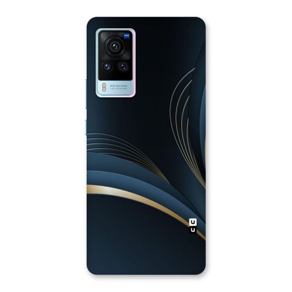 Gold Blue Beauty Back Case for Vivo X60 Pro