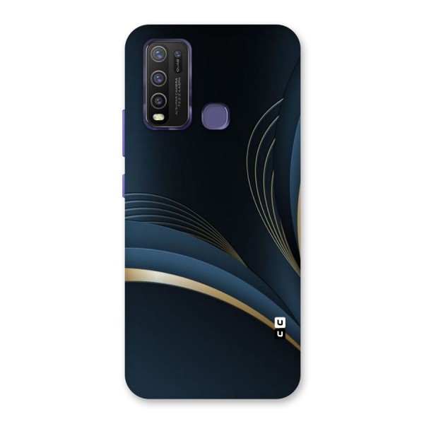 Gold Blue Beauty Back Case for Vivo Y30