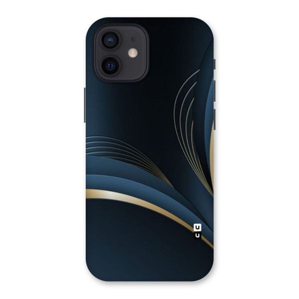 Gold Blue Beauty Back Case for iPhone 12