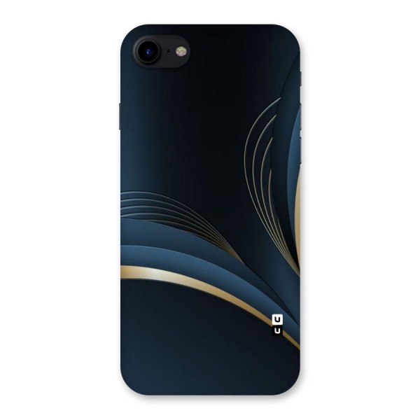 Gold Blue Beauty Back Case for iPhone SE 2020