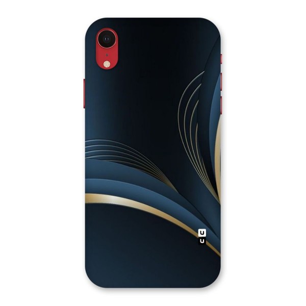 Gold Blue Beauty Back Case for iPhone XR