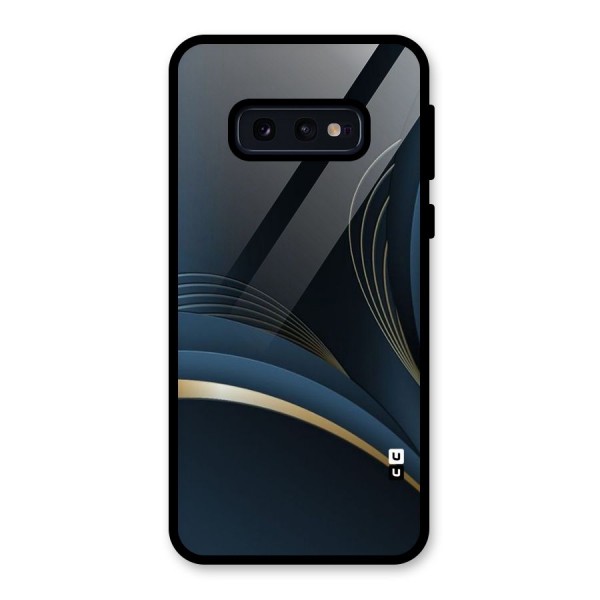 Gold Blue Beauty Glass Back Case for Galaxy S10e