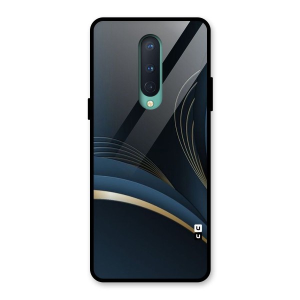 Gold Blue Beauty Glass Back Case for OnePlus 8