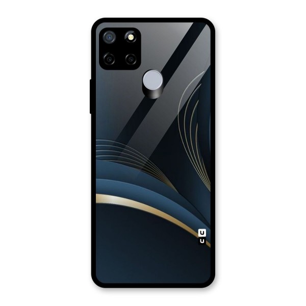 Gold Blue Beauty Glass Back Case for Realme C12