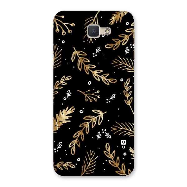 Gold Palm Leaves Back Case for Galaxy J5 Prime