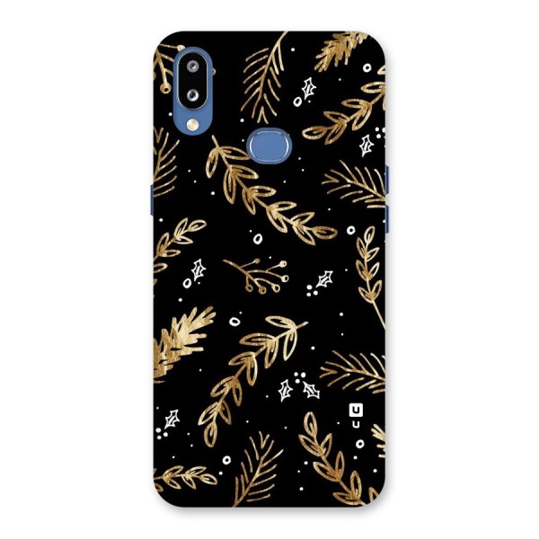 Gold Palm Leaves Back Case for Galaxy M01s