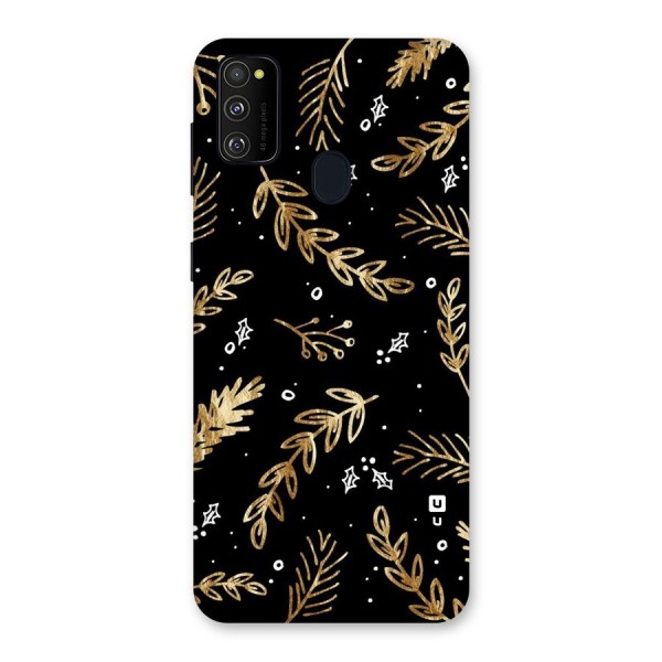 Gold Palm Leaves Back Case for Galaxy M21