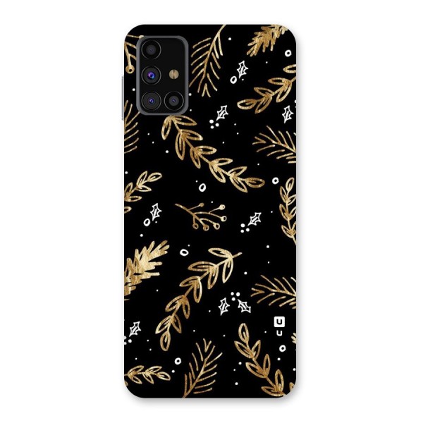 Gold Palm Leaves Back Case for Galaxy M31s