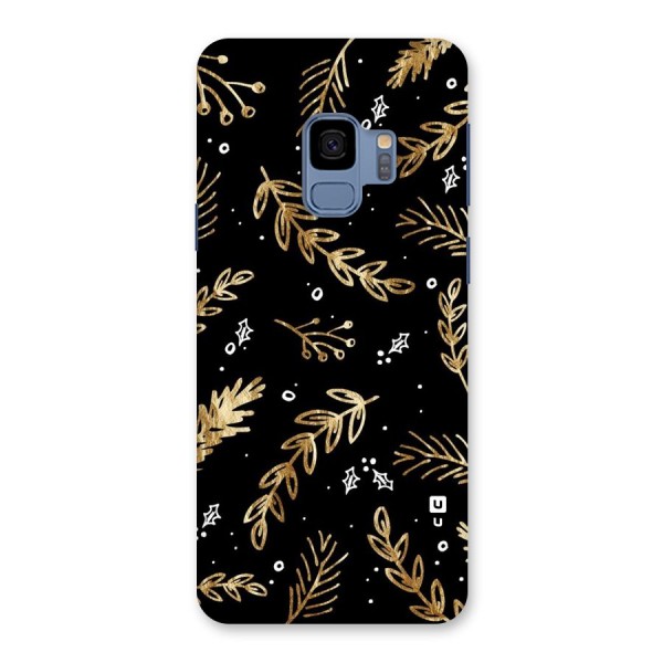 Gold Palm Leaves Back Case for Galaxy S9