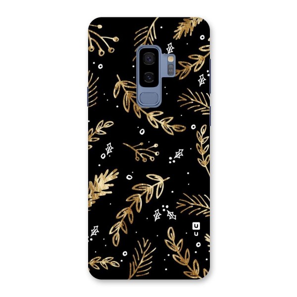 Gold Palm Leaves Back Case for Galaxy S9 Plus