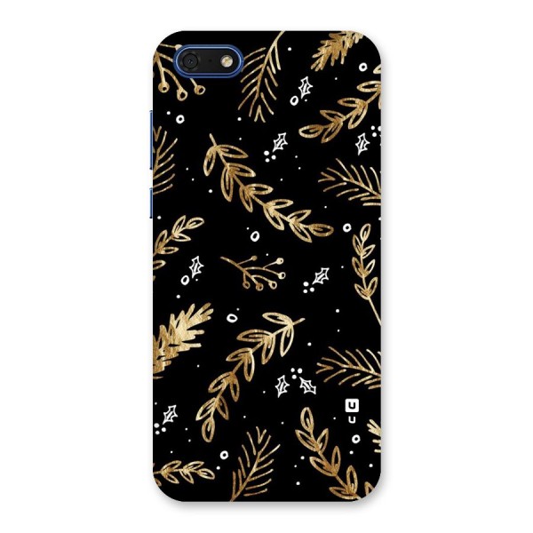 Gold Palm Leaves Back Case for Honor 7s