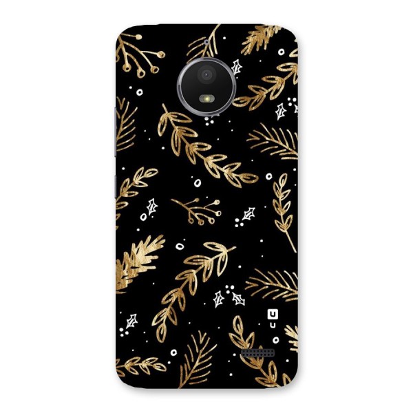 Gold Palm Leaves Back Case for Moto E4