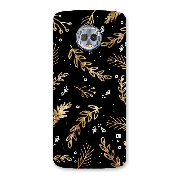 Gold Palm Leaves Back Case for Moto G6