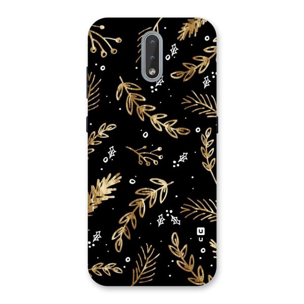 Gold Palm Leaves Back Case for Nokia 2.3