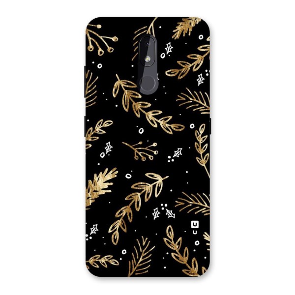 Gold Palm Leaves Back Case for Nokia 3.2