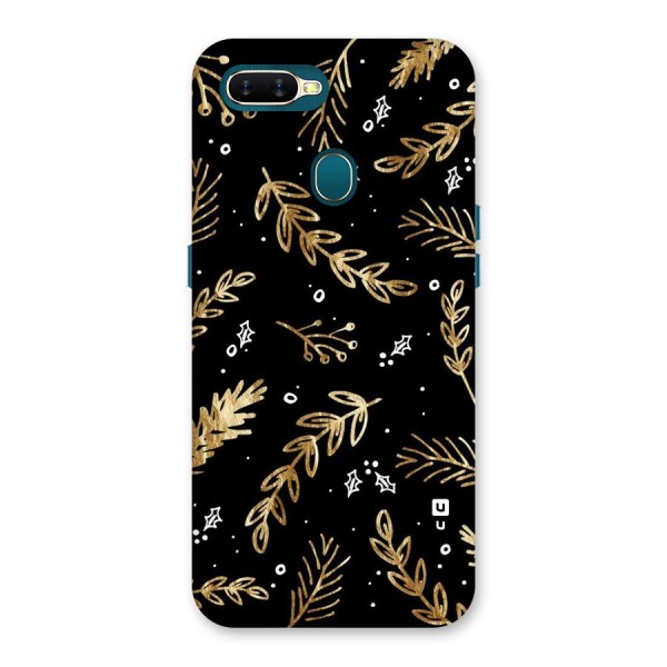 Gold Palm Leaves Back Case for Oppo A12