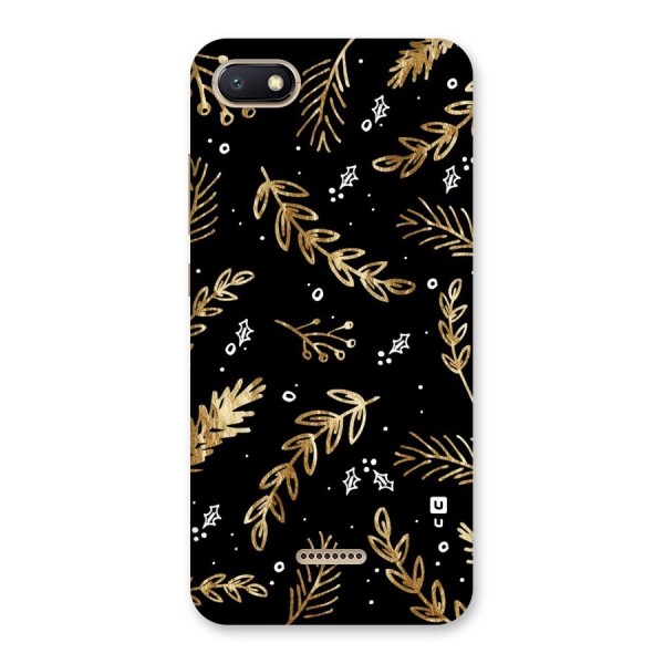 Gold Palm Leaves Back Case for Redmi 6A