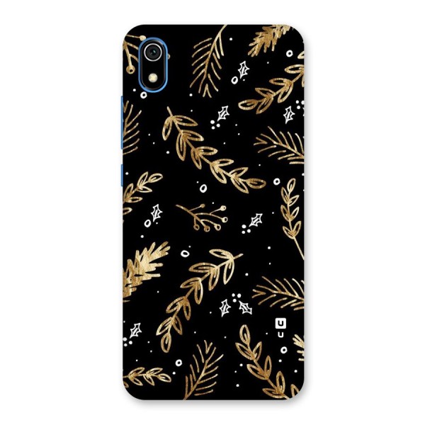 Gold Palm Leaves Back Case for Redmi 7A