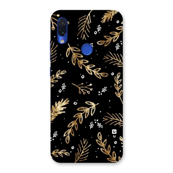 Gold Palm Leaves Back Case for Redmi Note 7