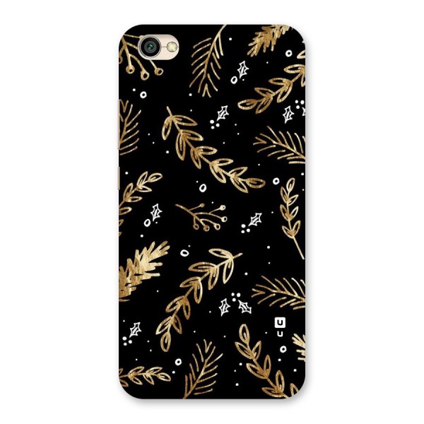 Gold Palm Leaves Back Case for Redmi Y1 Lite