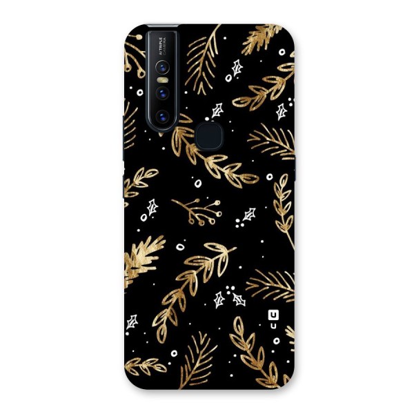 Gold Palm Leaves Back Case for Vivo V15