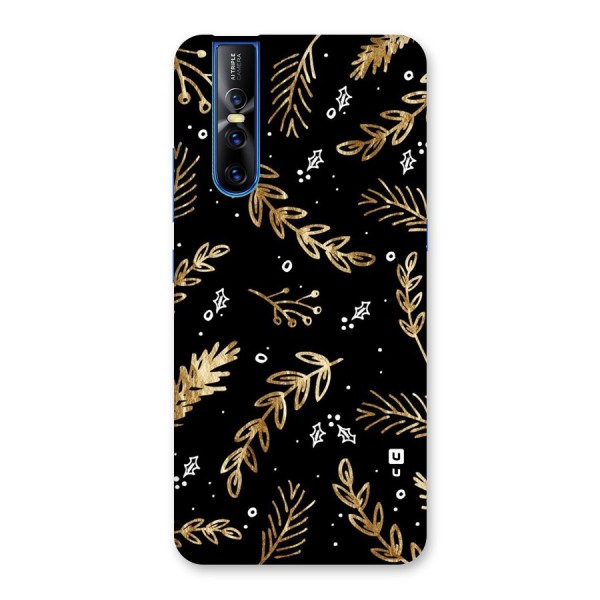 Gold Palm Leaves Back Case for Vivo V15 Pro