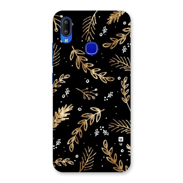 Gold Palm Leaves Back Case for Vivo Y91