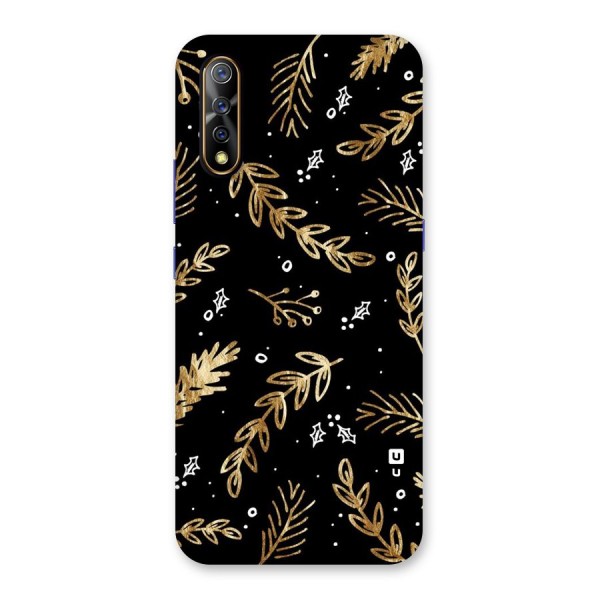 Gold Palm Leaves Back Case for Vivo Z1x