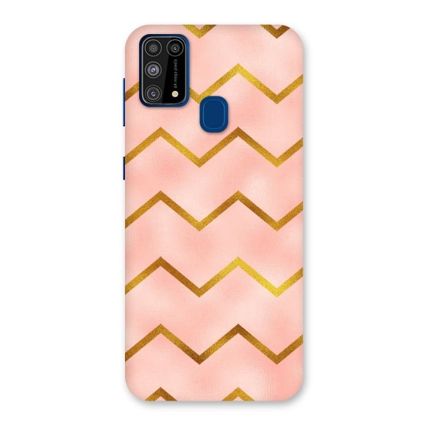 Gold Pink Pattern Back Case for Galaxy F41