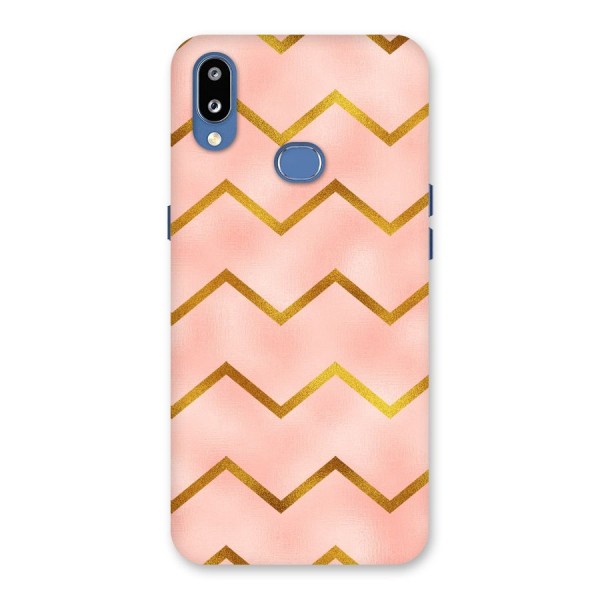 Gold Pink Pattern Back Case for Galaxy M01s