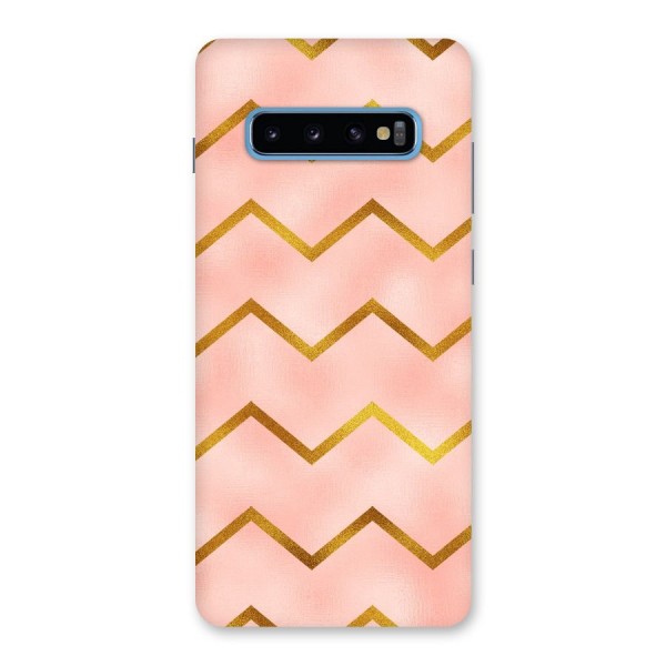 Gold Pink Pattern Back Case for Galaxy S10 Plus