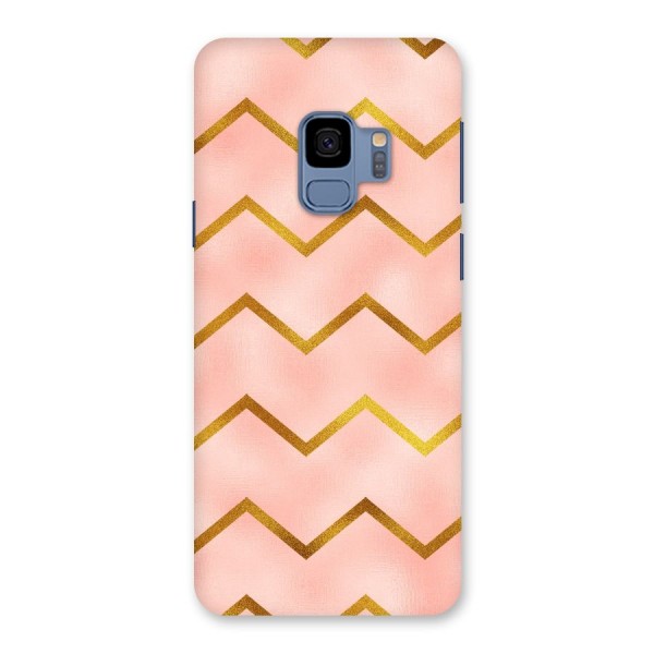 Gold Pink Pattern Back Case for Galaxy S9