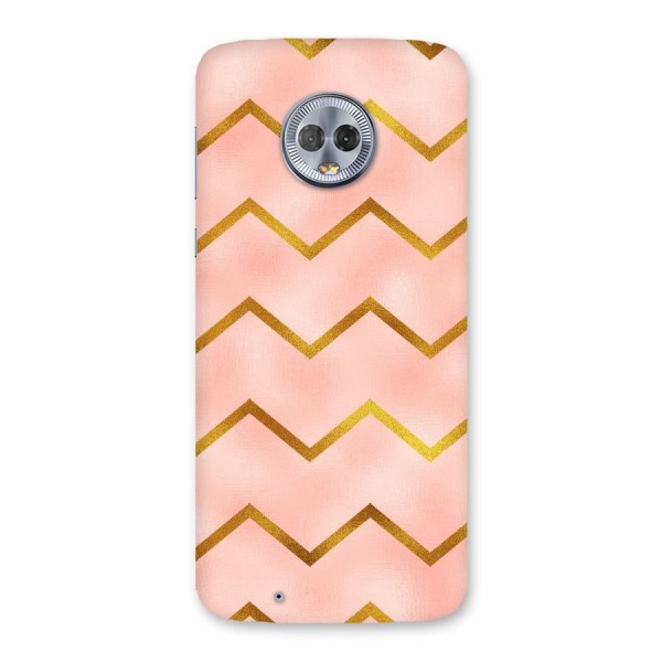 Gold Pink Pattern Back Case for Moto G6