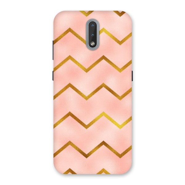 Gold Pink Pattern Back Case for Nokia 2.3