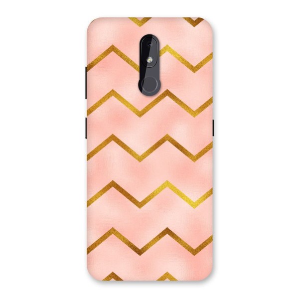 Gold Pink Pattern Back Case for Nokia 3.2