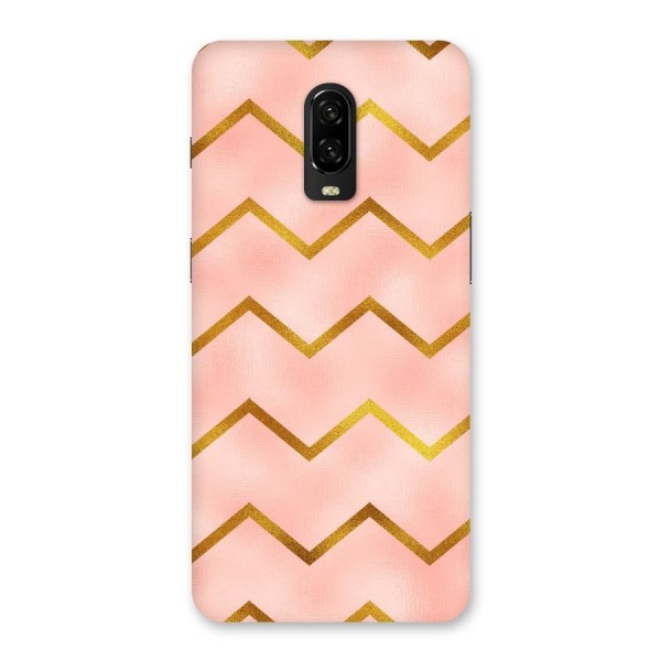 Gold Pink Pattern Back Case for OnePlus 6T