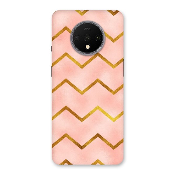 Gold Pink Pattern Back Case for OnePlus 7T