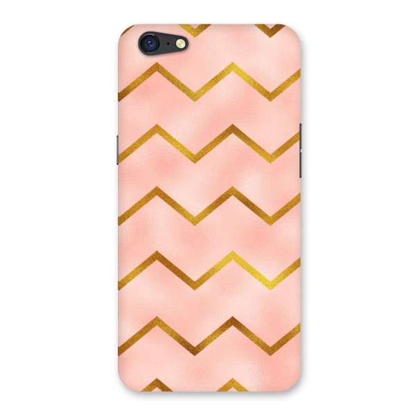 Gold Pink Pattern Back Case for Oppo A71