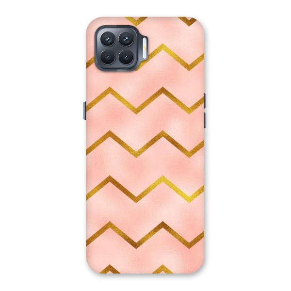 Gold Pink Pattern Back Case for Oppo F17 Pro