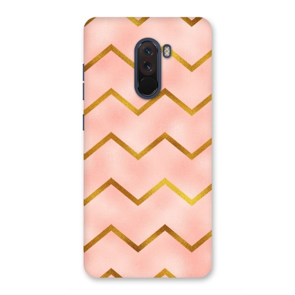 Gold Pink Pattern Back Case for Poco F1