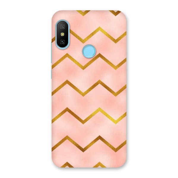 Gold Pink Pattern Back Case for Redmi 6 Pro