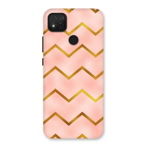 Gold Pink Pattern Back Case for Redmi 9C