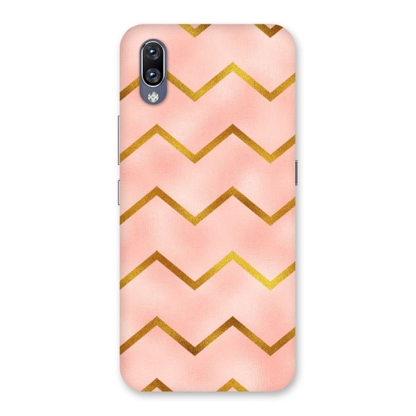 Gold Pink Pattern Back Case for Vivo NEX