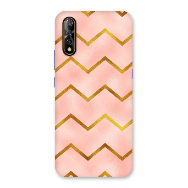 Gold Pink Pattern Back Case for Vivo S1