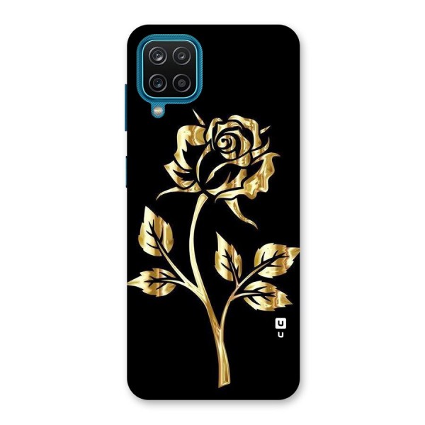 Gold Rose Back Case for Galaxy F12