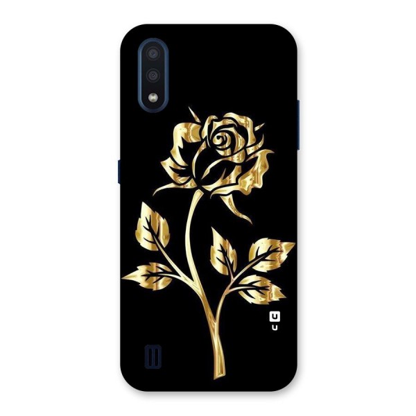 Gold Rose Back Case for Galaxy M01