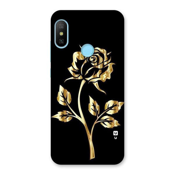 Gold Rose Back Case for Redmi 6 Pro