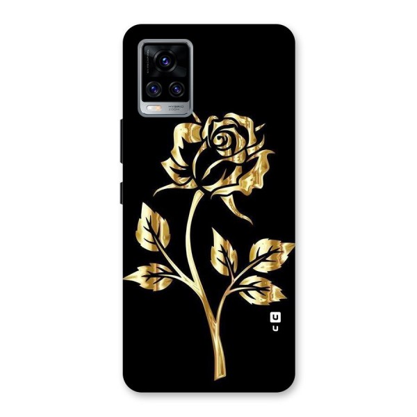 Gold Rose Back Case for Vivo V20 Pro